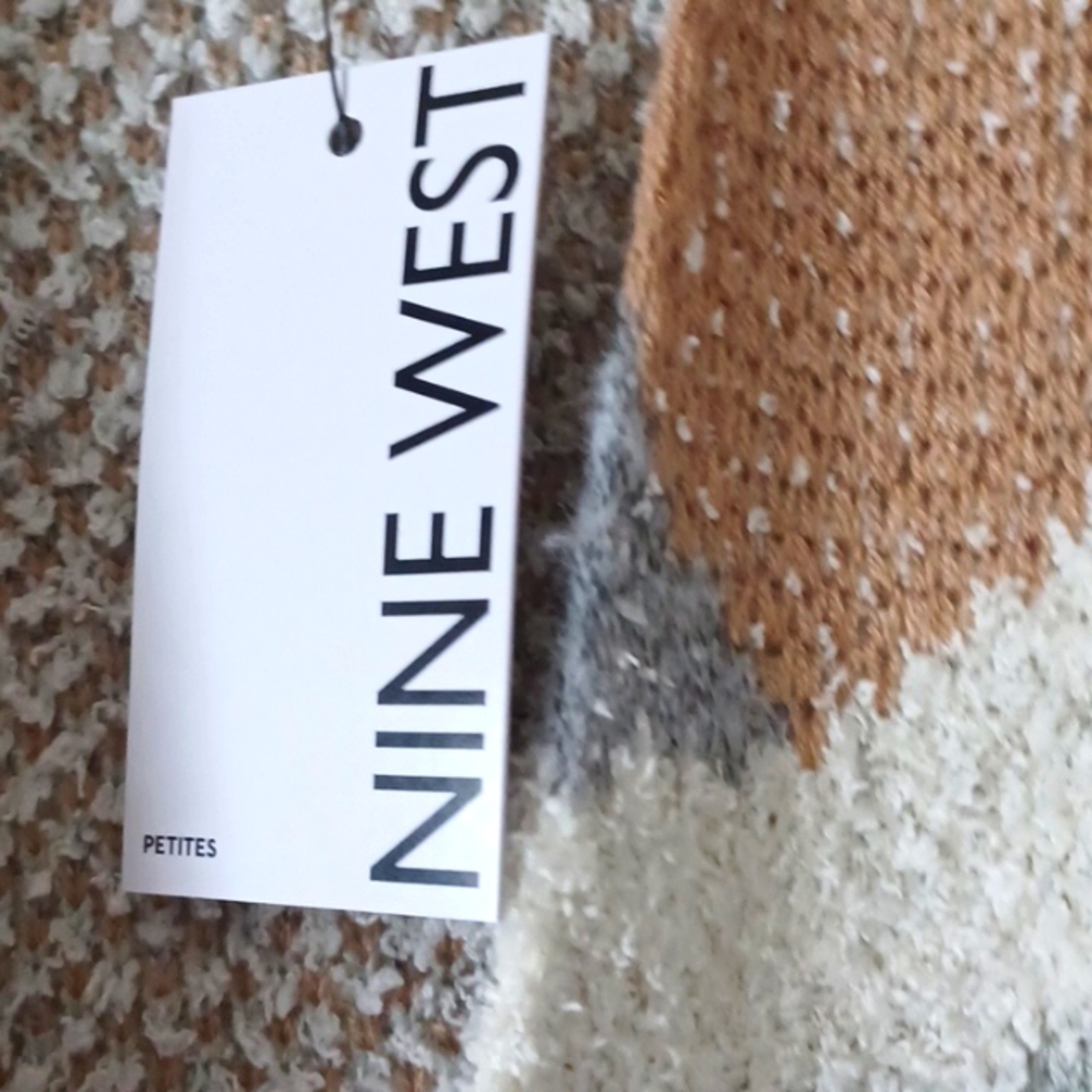 *Nwt* Nine West Multi Colored Open Front Long Car… - image 5